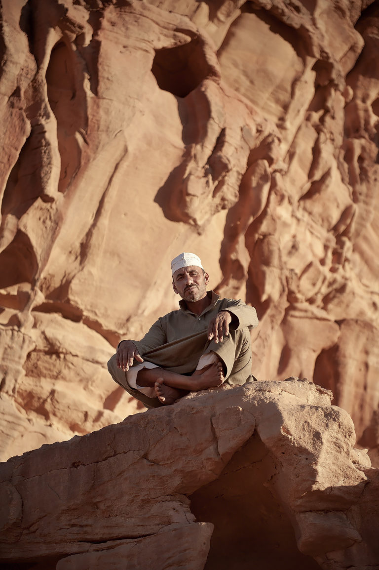 Porträt eines Beduinen in Wadi Rum