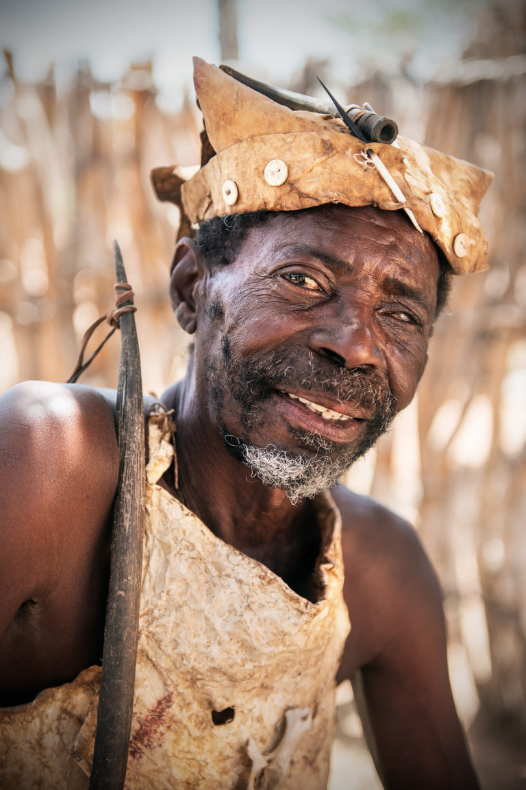 Porträt eines älteren Damara | Fotograf Ulm, Reisereportage Namibia