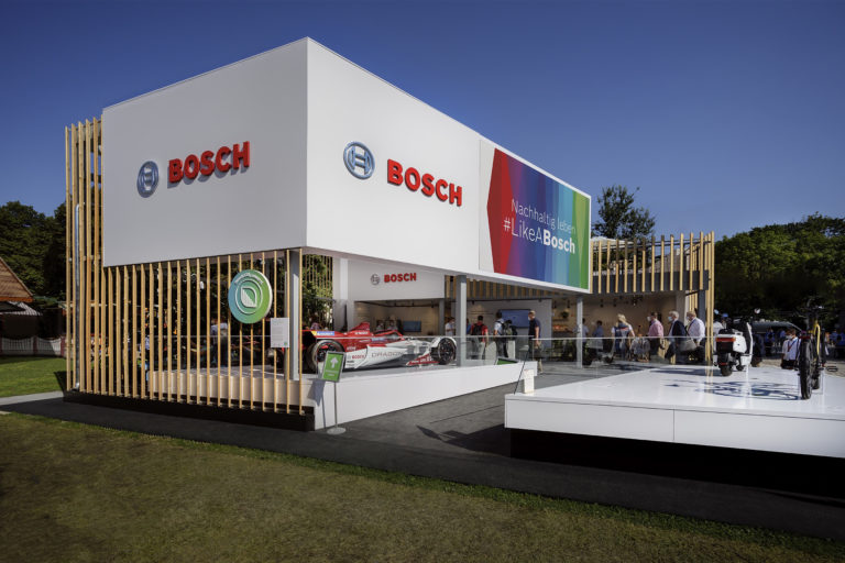 Messeauftritt der Firma BOSCH auf der IAA mobility in München 2021