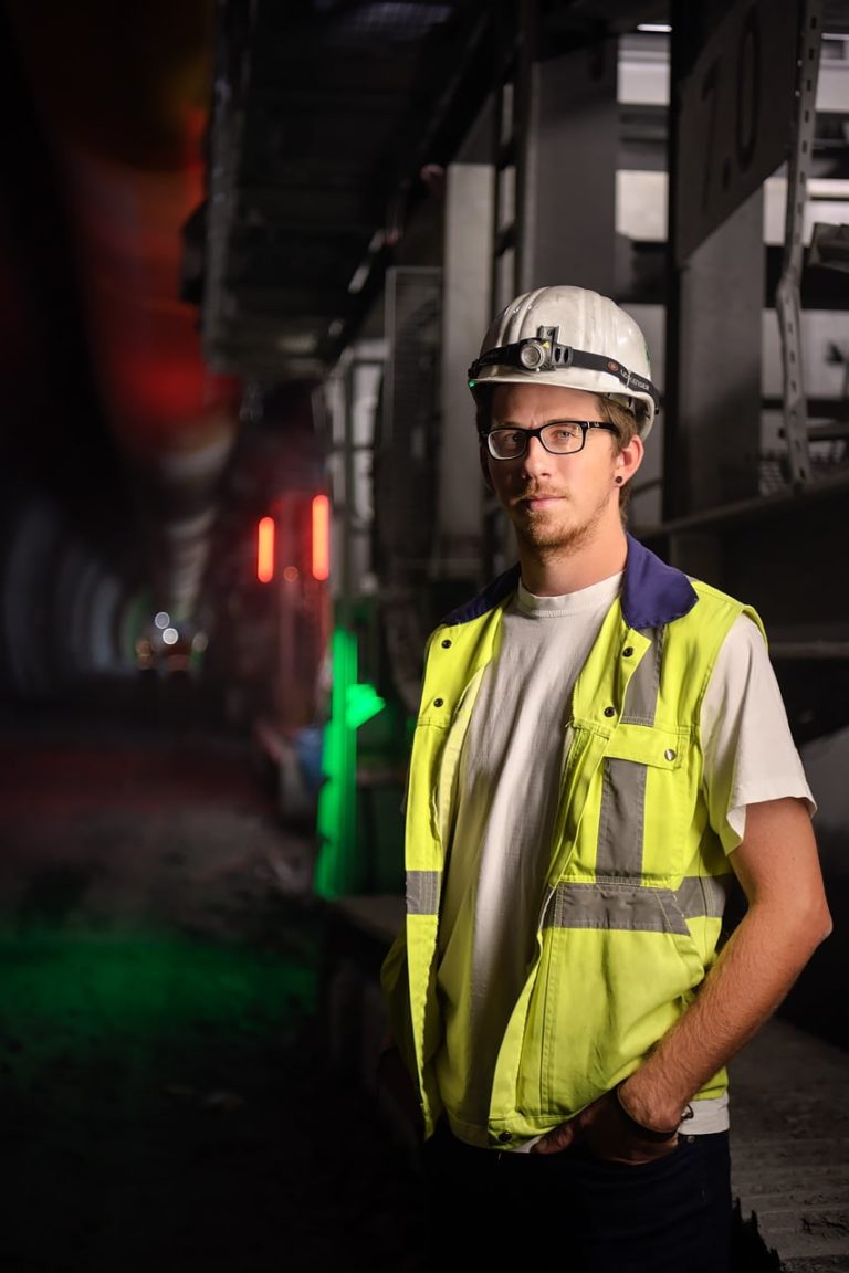 Corporate Fotografie | Reportage | Tunnelbau | Arbeiter am Brenner-Basis-Tunnel