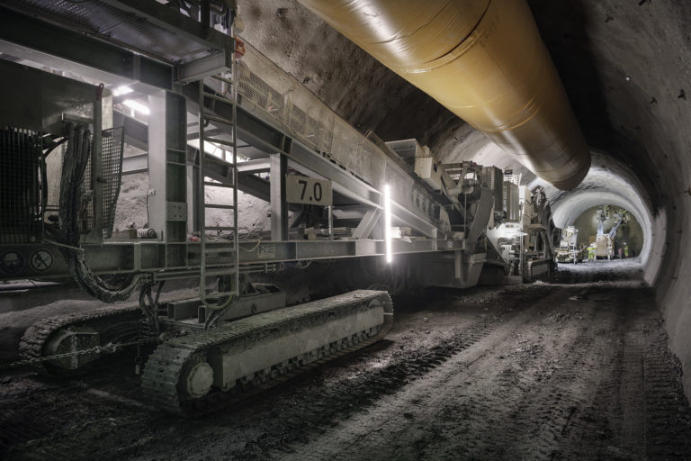 Corporate Fotografie | Reportage | Tunnelbau | Sprengvortrieb am Brenner-Basis-Tunnel