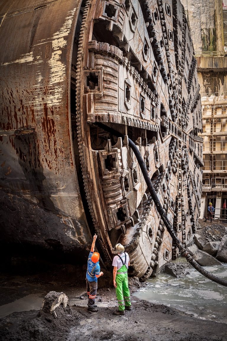 Corporate Fotografie | Reportage | Tunnelbau | Durchbruch der weltweit größten Tunnelbohrmaschine | Messemotiv | Hongkong