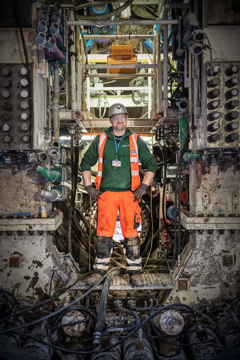 Corporate Fotografie | Reportage | Tunnelbau | Porträt Tunnelbau Arbeiter | London